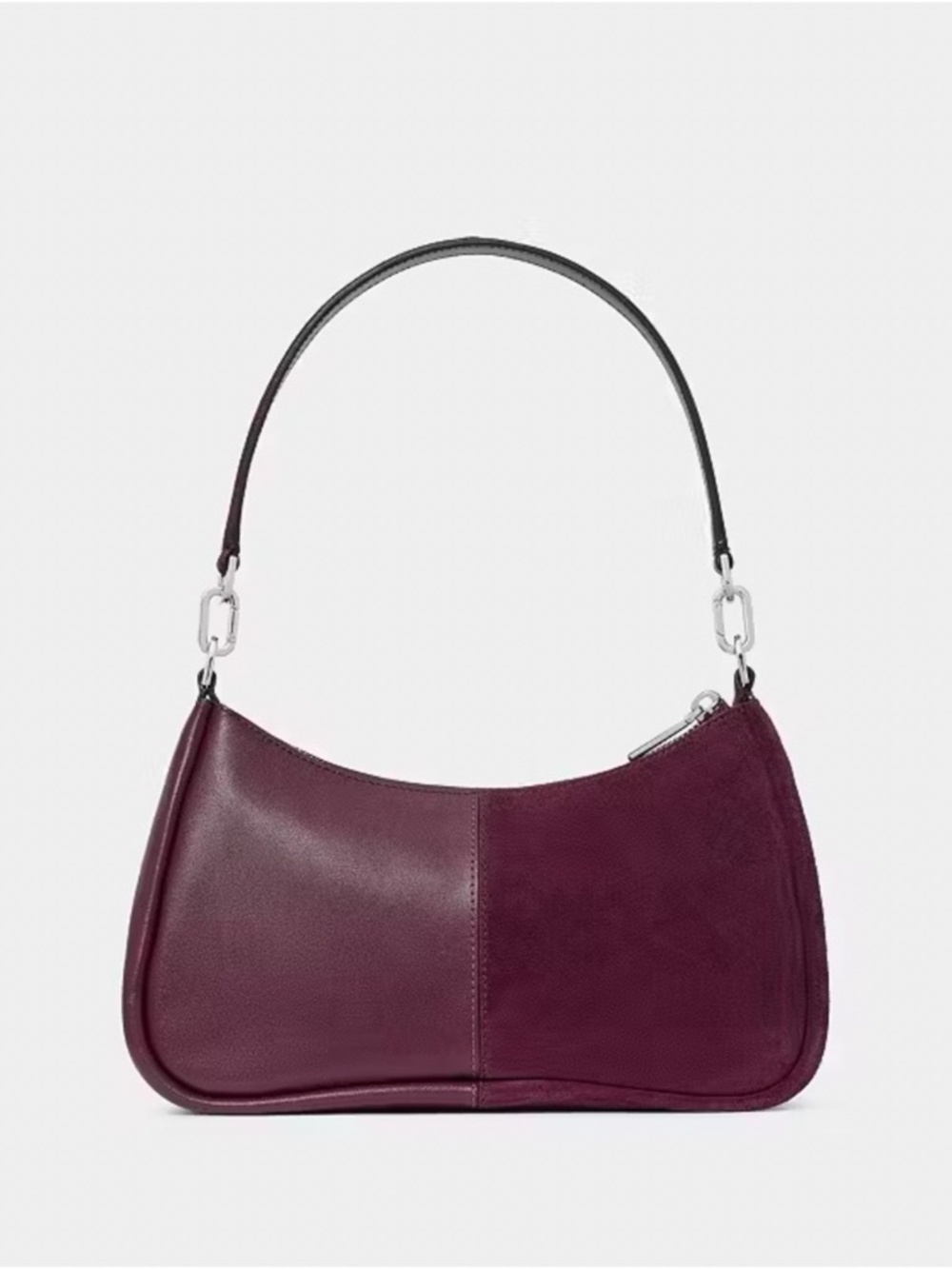 Kate Spade Kayla Suede Shoulder Bag Deep Cherry Multi - Picture 3 of 6